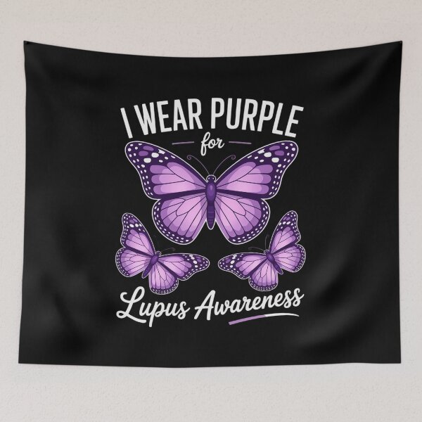 Item preview, I Wear Purple For Lupus Awareness Support Lovers designed and sold by DrewLeuschke.