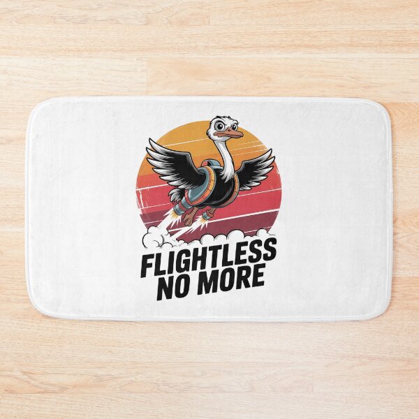 Item preview, Flightless Bird Jetpack Retro Sunset designed and sold by k3rstman1.