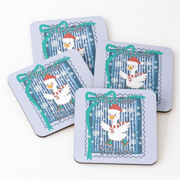 Artikelvorschau, Freezin Season Santa Silly Goose Weihnachten Eislaufen entworfen und verkauft von Forevermore.