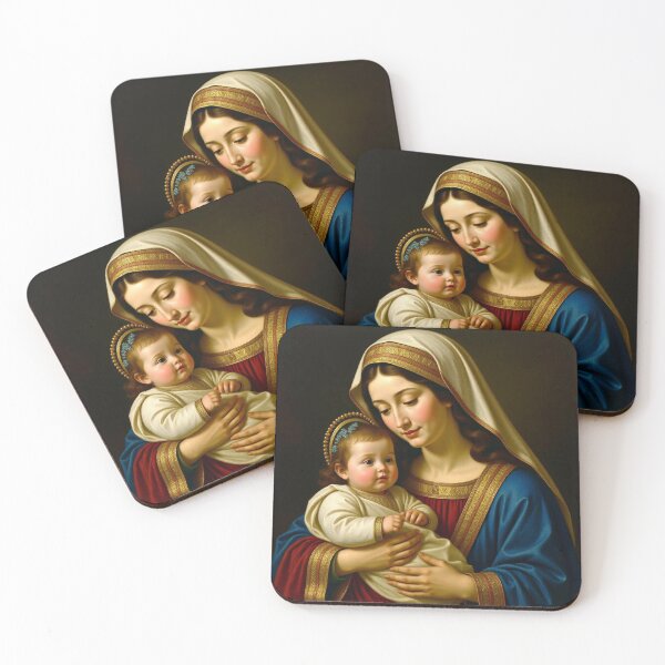 Item preview, Virgin Mary and Christ Child After Raphael designed and sold by Vicky Brago-Mitchell®.