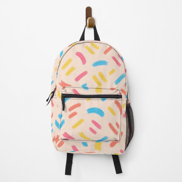 Item preview, Colorful brushstroke seamless pattern on pastel background designed and sold by champkppwc.