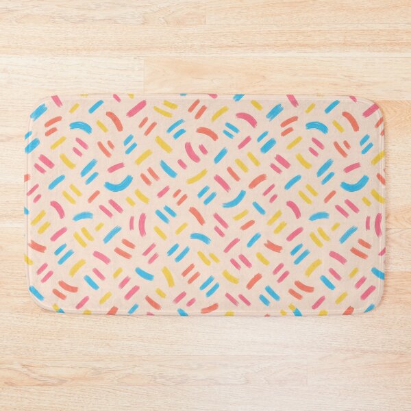 Item preview, Colorful brushstroke seamless pattern on pastel background designed and sold by champkppwc.
