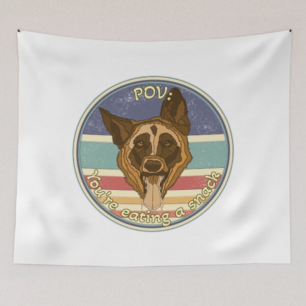 Item preview, Funny German shepherd - POV meme retro designed and sold by nostakesart.