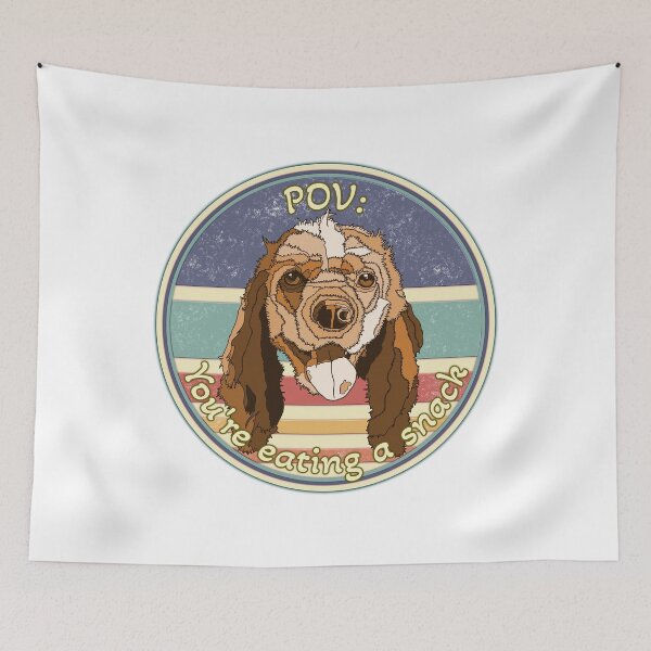 Item preview, Funny Cocker Spaniel - POV meme retro designed and sold by nostakesart.