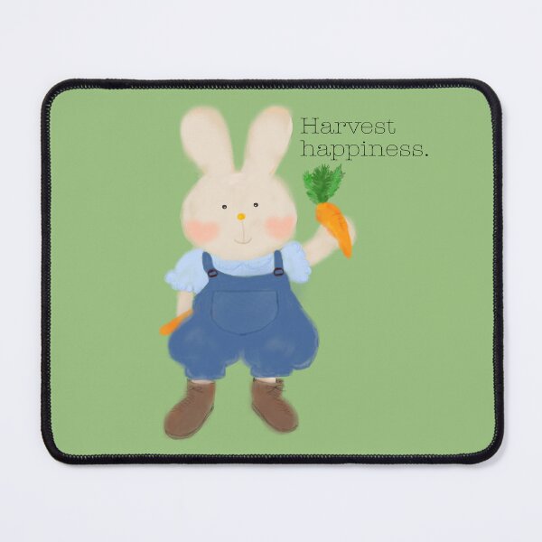Item preview, Happy Farmer Bunny with Carrots – Harvest Happiness designed and sold by mJDreams888.