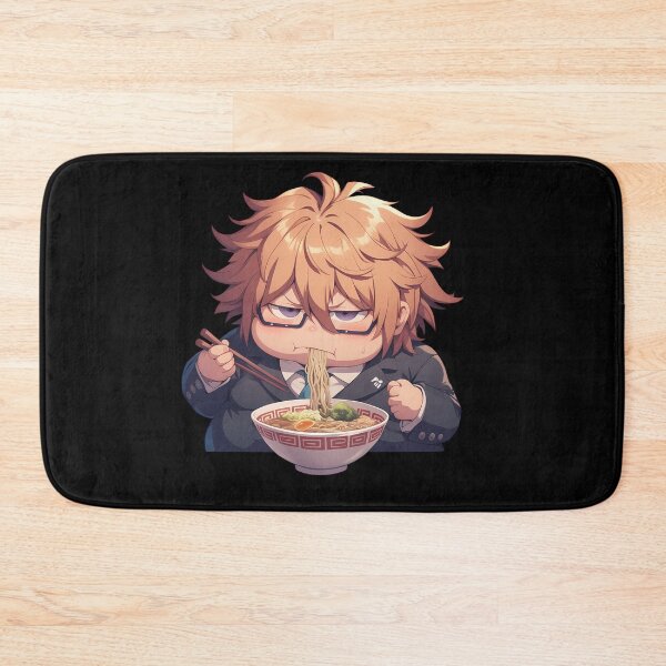 Item preview, Byakuya Togami Eating Ramen Danganronpa Anime Kawaii designed and sold by Raslbazola.