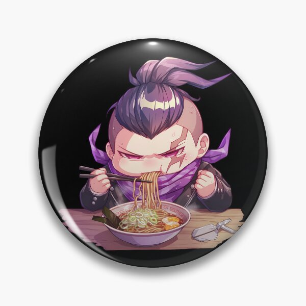Item preview, Gundham Tanaka Enjoying Ramen Danganronpa Anime Chibi Kawaii Moment designed and sold by Raslbazola.