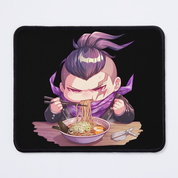 Item preview, Gundham Tanaka Enjoying Ramen Danganronpa Anime Chibi Kawaii Moment designed and sold by Raslbazola.