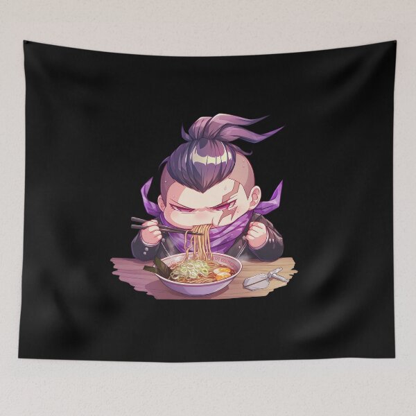 Item preview, Gundham Tanaka Enjoying Ramen Danganronpa Anime Chibi Kawaii Moment designed and sold by Raslbazola.