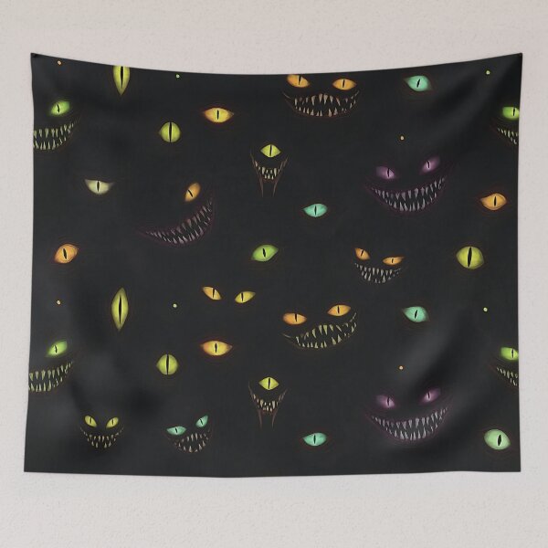 Item preview, Evil Eyes & Smiles Halloween Graphic – Creepy All Over Print Design  designed and sold by JoeZigns81.