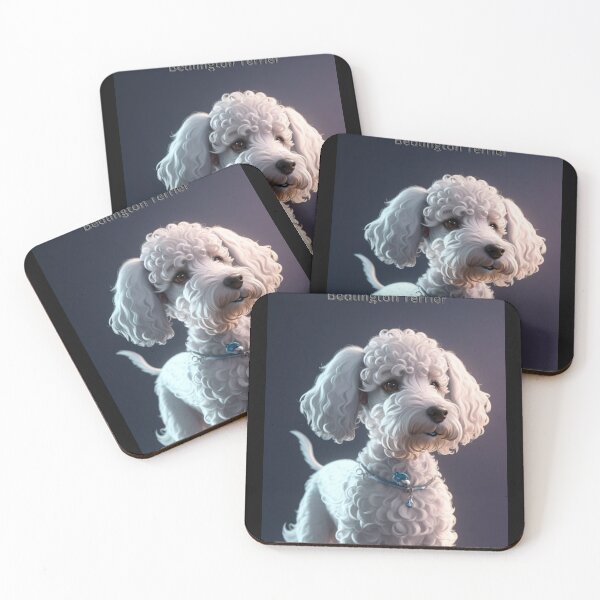 Item preview, Close-Up Portrait of a Bedlington Terrier With Elegant Curls designed and sold by KJ-Books.