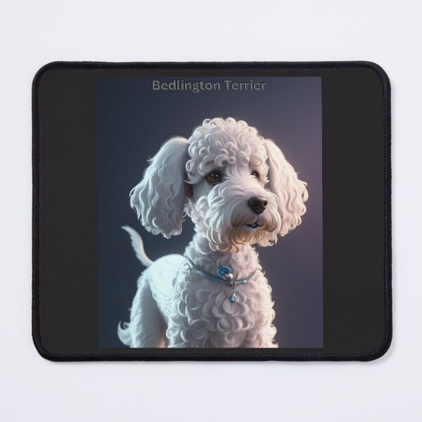 Item preview, Close-Up Portrait of a Bedlington Terrier With Elegant Curls designed and sold by KJ-Books.