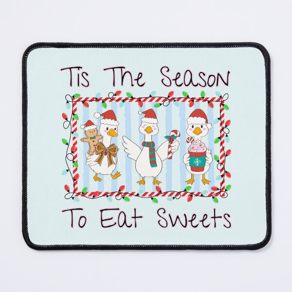 Item preview, Tis The Season To Eat Sweets Christmas Candy Cane, Gingerbread Goose designed and sold by Forevermore.