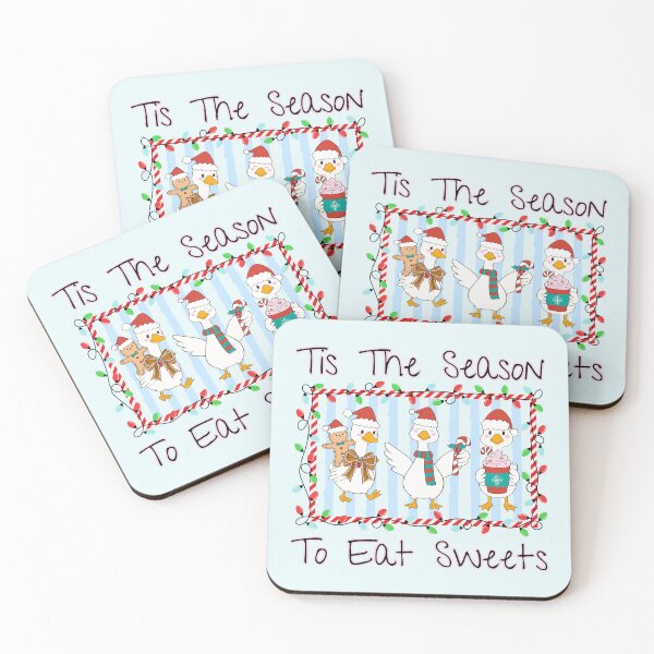 Item preview, Tis The Season To Eat Sweets Christmas Candy Cane, Gingerbread Goose designed and sold by Forevermore.