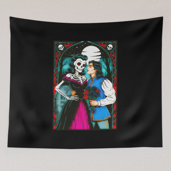Item preview, Eternal Gothic Romance Skeleton Couple designed and sold by CoffinsArt.