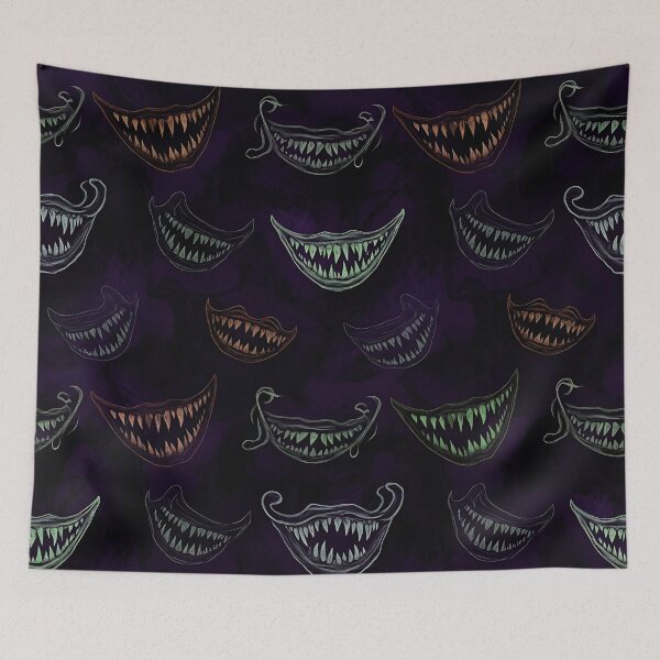 Item preview, Evil Eyes & Smiles Halloween Graphic – Creepy All Over Print Design  designed and sold by JoeZigns81.
