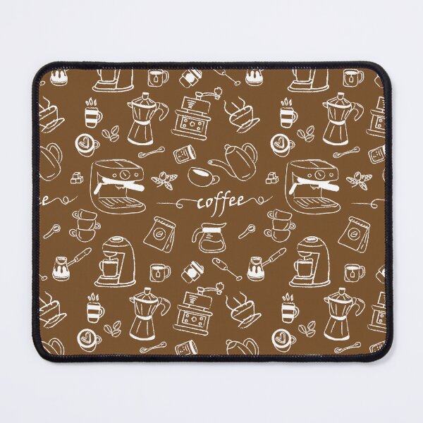 Item preview, seamless pattern with coffee cups, Hand-drawn coffee time icon set. designed and sold by CreativebyTKK.