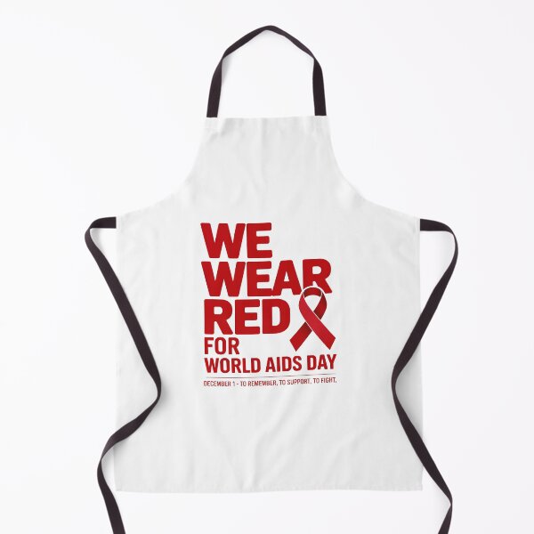 Item preview, We Wear Red for World AIDS Day Design | December 1 Awareness Ribbon Apparel to Support, Remember, and Fight HIV Stigma Together designed and sold by Self Love Studio.