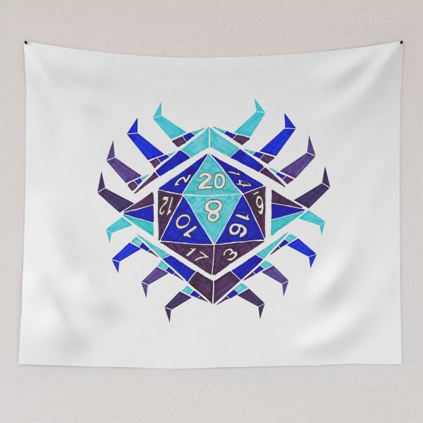 Item preview, Dnd dice eye evil Dungeions and dragons D20 Geometric designed and sold by hamdrawings.