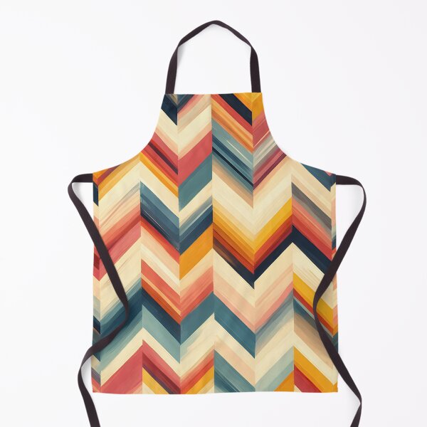 Artikelvorschau, Retro Vintage geometrisches Muster Orange, Petrol entworfen und verkauft von Prints and Lifestyle.