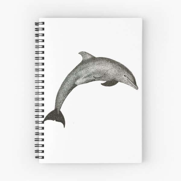 Item preview, Ocean Grace – Dolphin in Stipples designed and sold by Lingandart.