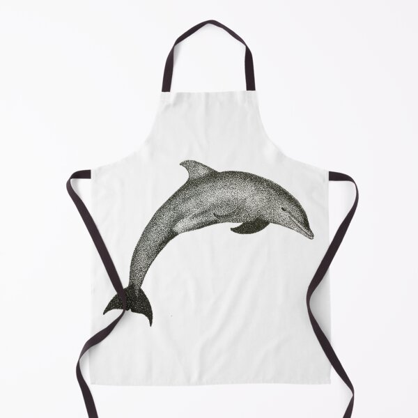 Item preview, Ocean Grace – Dolphin in Stipples designed and sold by Lingandart.