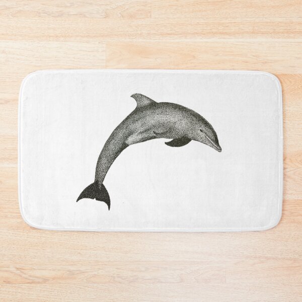 Item preview, Ocean Grace – Dolphin in Stipples designed and sold by Lingandart.