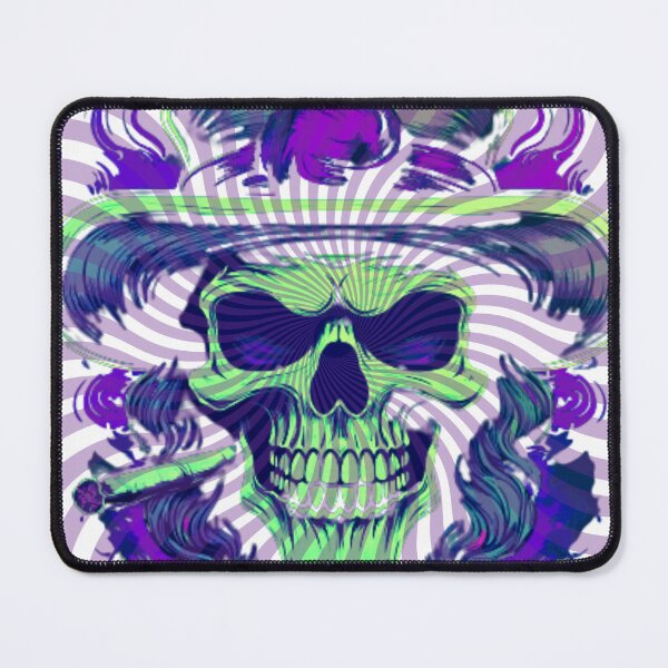 Item preview, Psychedelic Skull King – Retro Trippy Art designed and sold by BoneandBloomCo.