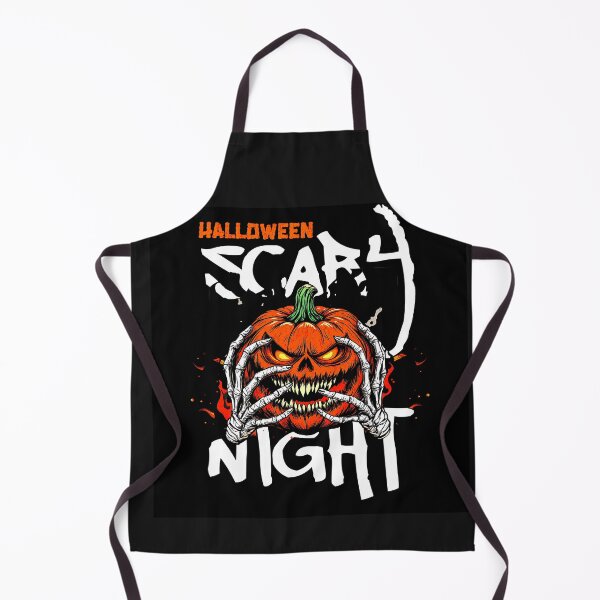 Item preview, Pumpkin Grin & Skeleton Hands – Halloween Horror Graphic (Scary Night) designed and sold by He Art Freequently .