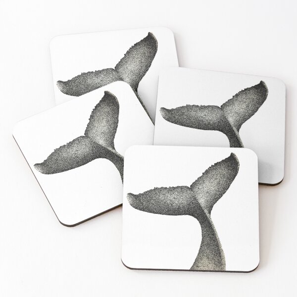 Item preview, Eternal Waves – Whale Fluke in Stipples designed and sold by Lingandart.