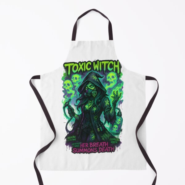 Item preview, Toxic Witch – Neon Graffiti Sorceress with Ghost Fumes | Urban Horror Street Art designed and sold by Snackwear Apparel.
