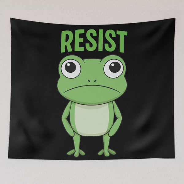 Artikelvorschau, Portland Frog Protest Widerstand entworfen und verkauft von DesignDazzles.