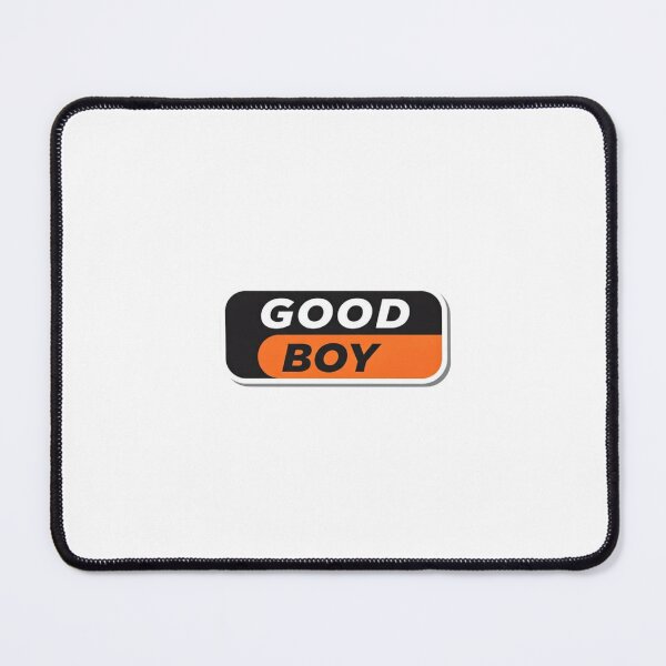 Item preview, Minimalist “Good Boy” Text Logo in Black, White, and Orange designed and sold by PixelVibe782.