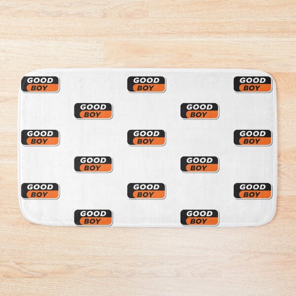 Item preview, Minimalist “Good Boy” Text Logo in Black, White, and Orange designed and sold by PixelVibe782.