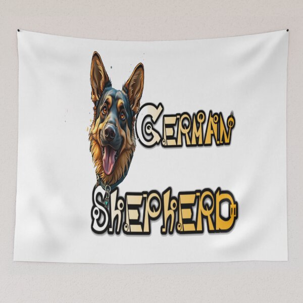 Item preview, German Shepherd dog graffiti funny dogs Professional design designed and sold by atomsama.