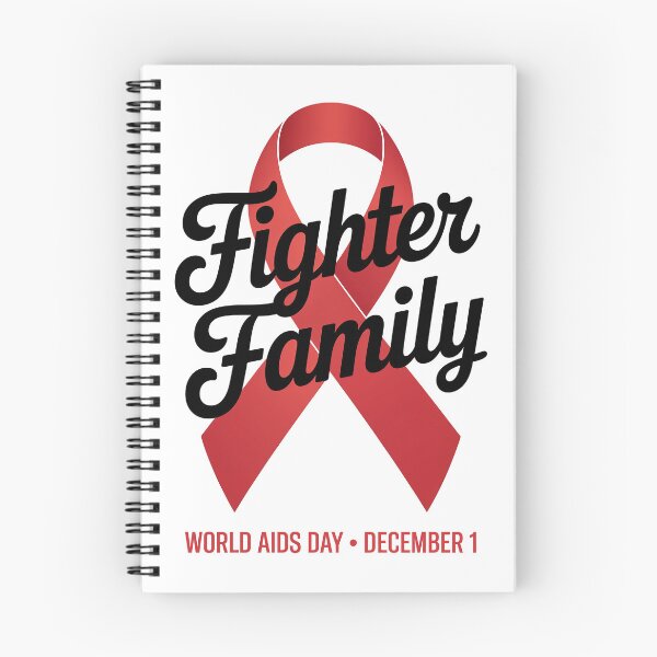 Item preview, Fighter Family HIV AIDS Awareness Red Ribbon Design | World AIDS Day December 1 Support Message for Families, Advocates, and Allies designed and sold by Self Love Studio.