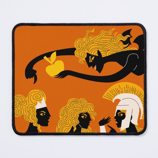 Item preview, eris throwing the golden apple to athena aphrodite and hera designed and sold by matintheworld ( delcarmat ).