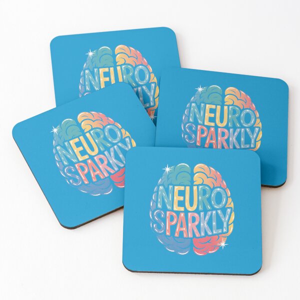 Item preview, Neuro Sparkly Colorful Brain Design & Neurodiversity Funny Gifts designed and sold by SkymarArt.