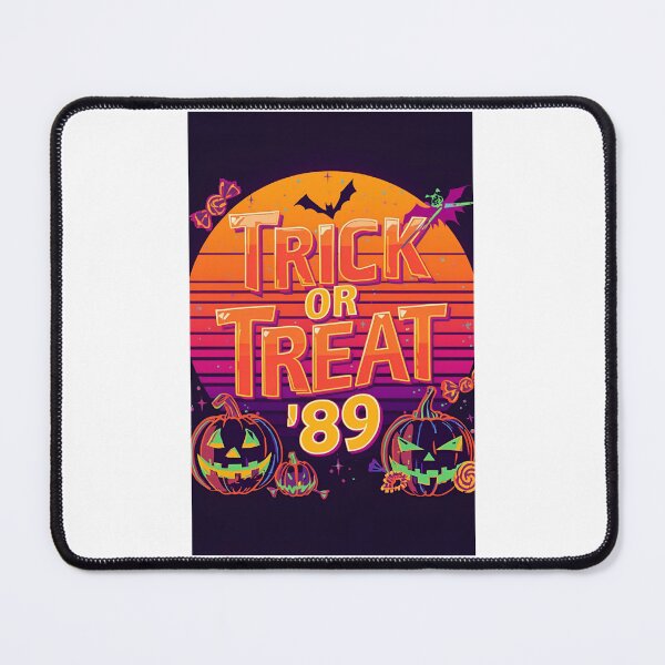 Item preview, Trick or Treat ‘89” Sticker – Retro 80s Halloween Design with Neon Pumpkins | Perfect for Laptops, Journals & Water Bottles | Nostalgic Halloween Gift designed and sold by SassyArtist9006.