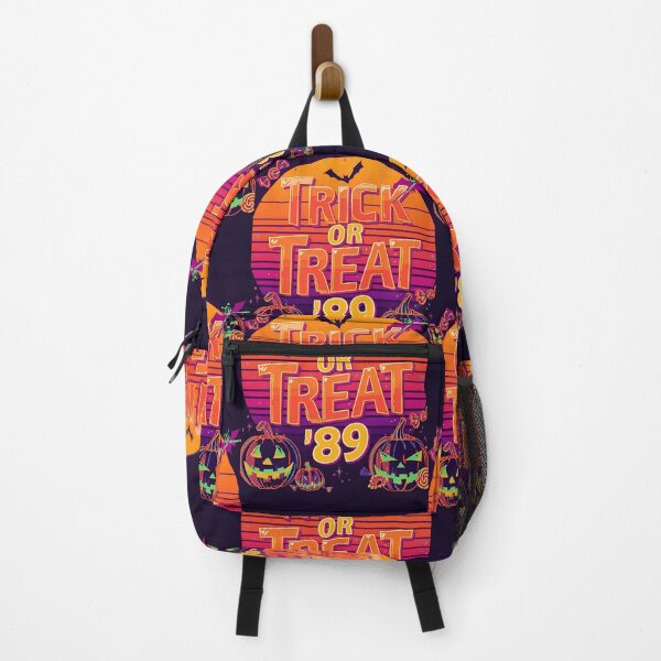 Item preview, Trick or Treat ‘89” Sticker – Retro 80s Halloween Design with Neon Pumpkins | Perfect for Laptops, Journals & Water Bottles | Nostalgic Halloween Gift designed and sold by SassyArtist9006.