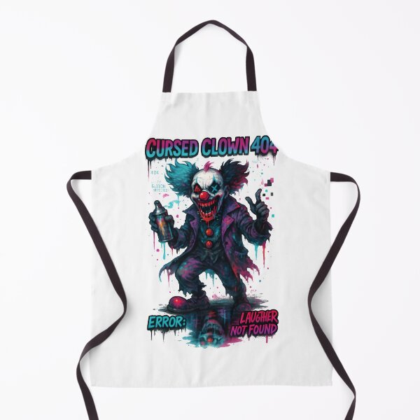 Item preview, Cursed Clown 404 – Glitch Horror Graffiti Monster designed and sold by Snackwear Apparel.