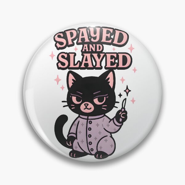 Item preview, Spayed and Slayed – Funny Dark Humor Vet Cat Design designed and sold by Bettybee00.