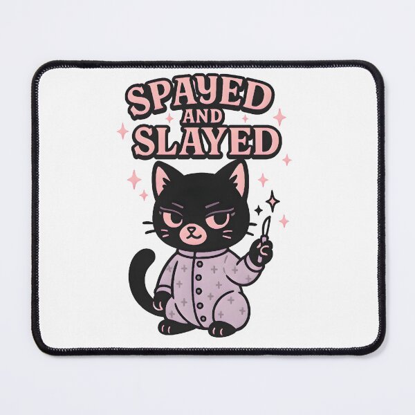 Item preview, Spayed and Slayed – Funny Dark Humor Vet Cat Design designed and sold by Bettybee00.