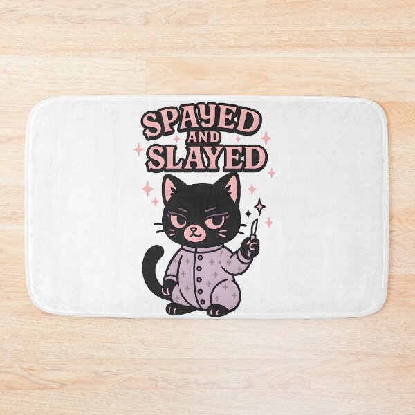Item preview, Spayed and Slayed – Funny Dark Humor Vet Cat Design designed and sold by Bettybee00.