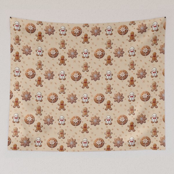 Item preview, Gingerbread Cookies Pattern – Festive Christmas Holiday Design designed and sold by Clara Fruggeri.
