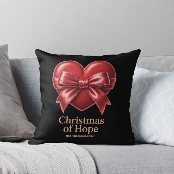Item preview, Christmas of Hope Heart and Red Ribbon Design | World AIDS Day December 1 Festive Awareness Art for HIV Support, Love, and Holiday Compassion designed and sold by Self Love Studio.