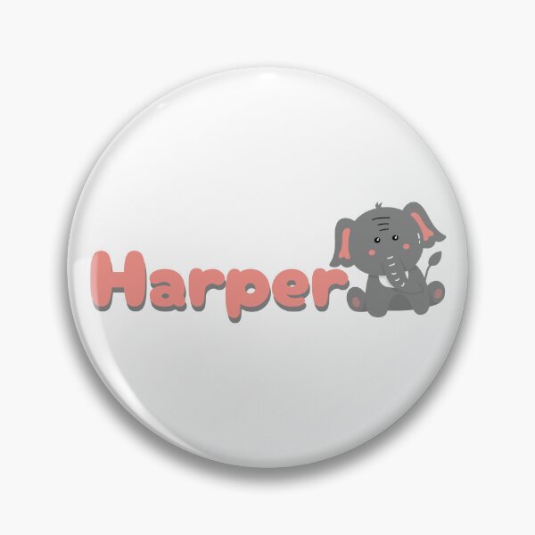 Item preview, Harper (Elephant) Name Sticker designed and sold by pikes84.