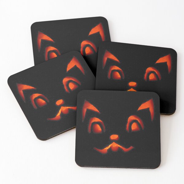 Item preview, Cute Cat Face Jack-O'-Lantern Halloween Cutout Design designed and sold by Serene woods.