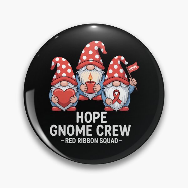 Item preview, Hope Gnome Crew Red Ribbon Squad – World AIDS Awareness Day December 1 Support Design designed and sold by Self Love Studio.