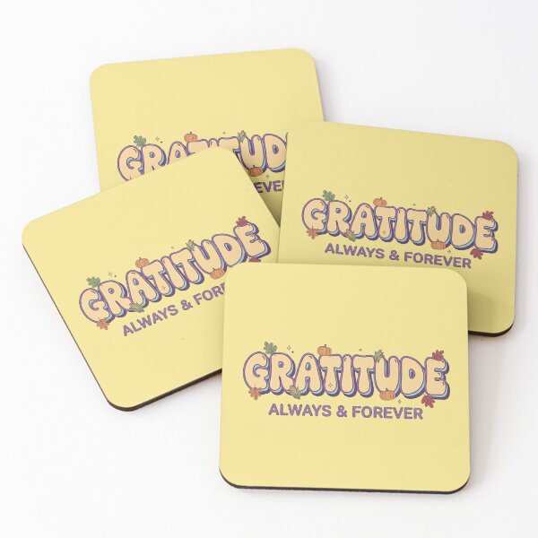 Item preview, Groovy Gratitude Always & Forever T-Shirt | Bubble Font Thankful Thanksgiving Sticker designed and sold by cozy corner co. .